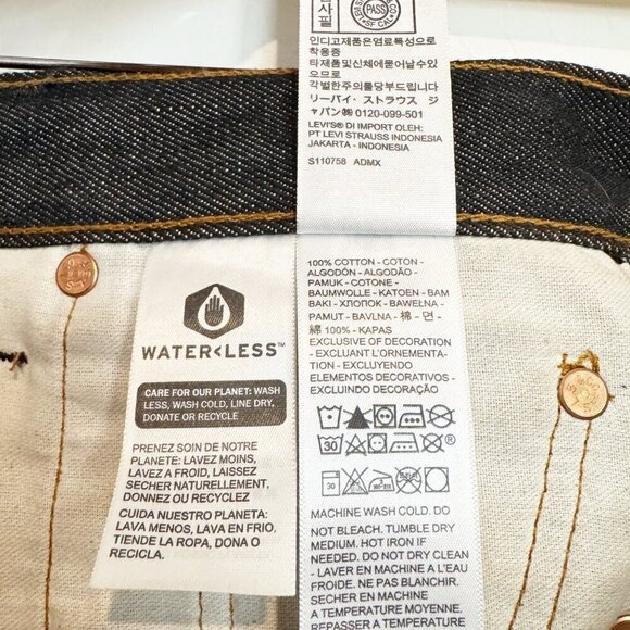 Levi’s Denim 501 Cutoff Bermuda Jean Shorts Jorts Modest Casual Dark Wash 31 - Picture 4 of 7